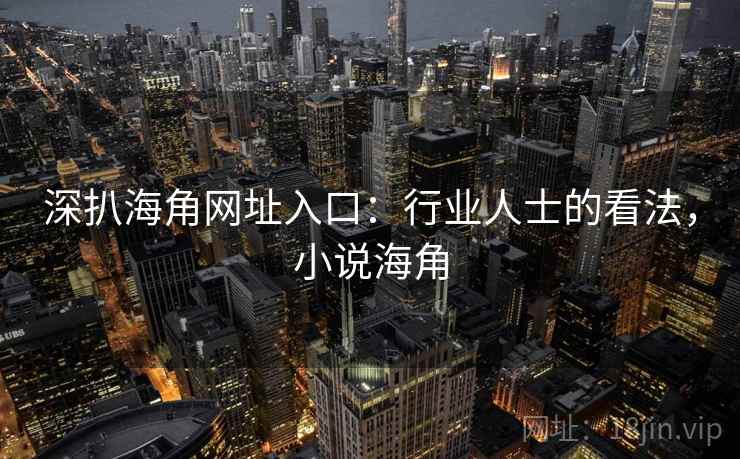 深扒海角网址入口：行业人士的看法，小说海角