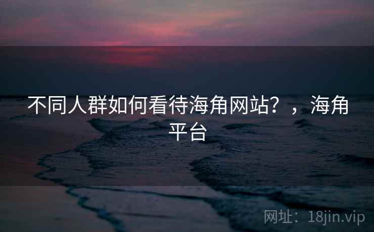 不同人群如何看待海角网站？，海角平台
